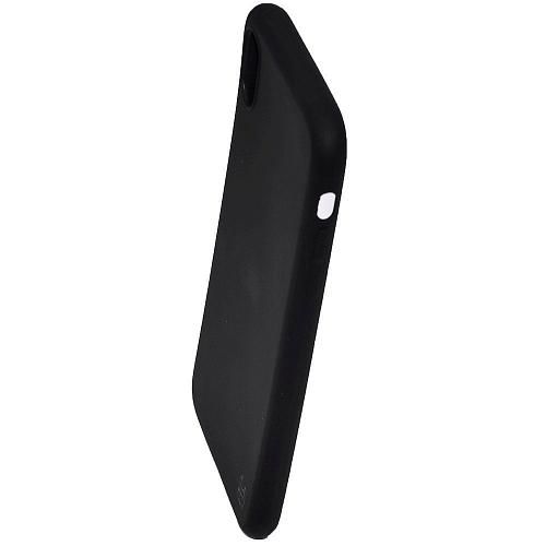 Чехол - накладка совместим с iPhone Xr YOLKKI Alma силикон матовый черный (1мм)