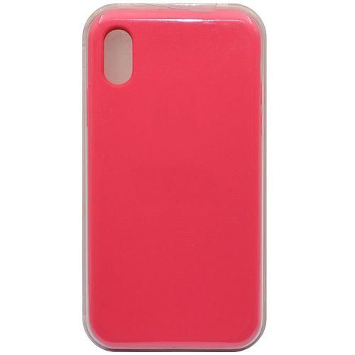 Чехол - накладка совместим с iPhone Xr "Soft Touch" бледно-розовый 19 /с логотипом/