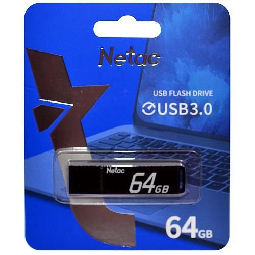 64GB USB 3.0 Flash Drive NETAC U351 черный (NT03U351N-064G-30BK)