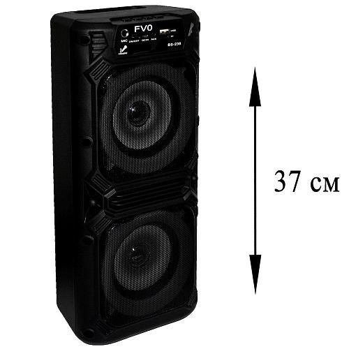 Колонка портативная FVO BS-238 черный + микрофон