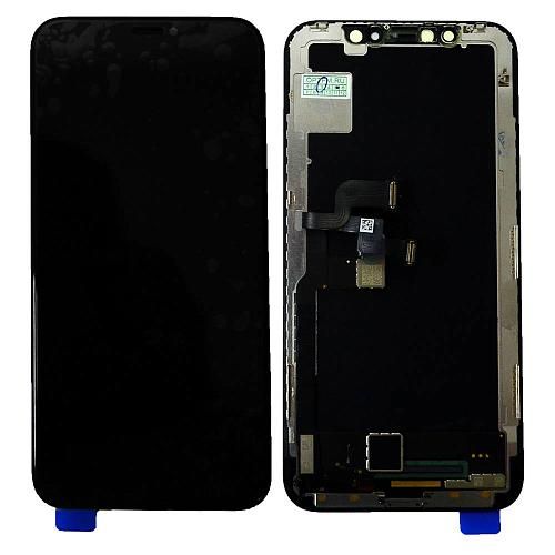 Дисплей совместим с iPhone X + тачскрин + рамка черный orig Used