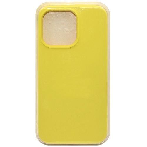 Чехол - накладка совместим с iPhone 13 Pro (6.1") "Soft Touch" лимонный 41 /с логотипом/