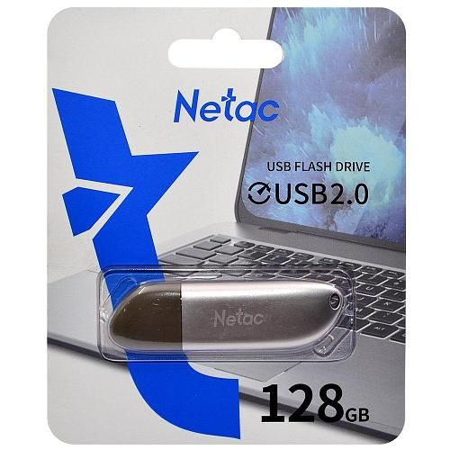 128GB USB 2.0 Flash Drive NETAC U352 серебро (NT03U352N-128G-20PN)