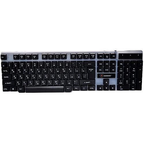 Клавиатура проводная ET-8100 черно-белый + подсветка