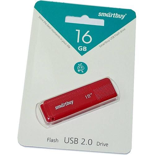 16GB USB 2.0 Flash Drive SmartBuy Dock красный (SB16GBDK-R )