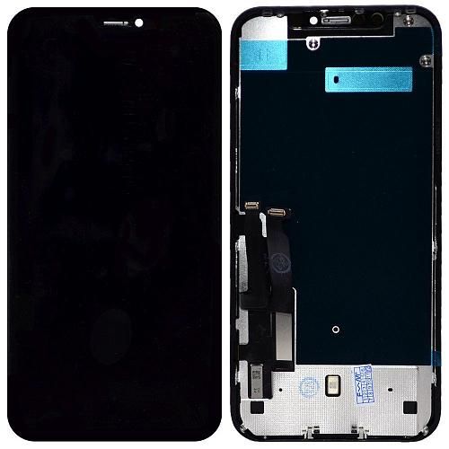 Дисплей совместим с iPhone Xr + тачскрин + рамка черный RJ