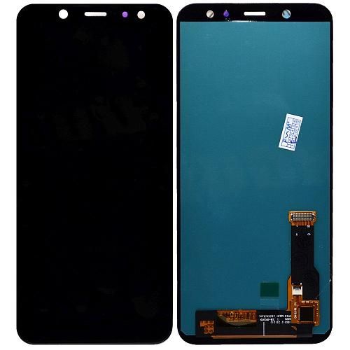Дисплей совместим с Samsung SM-A600FN/J600/Galaxy A6 (2018)/J6 + тачскрин черный OLED