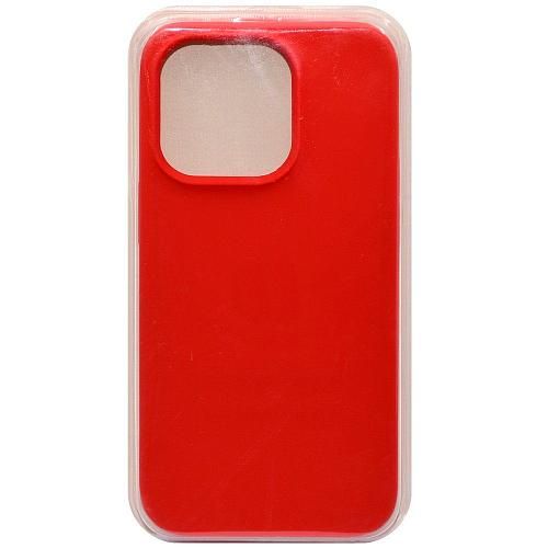 Чехол - накладка совместим с iPhone 14 Pro Max "Soft Touch" оранжевый 13 /с логотипом/