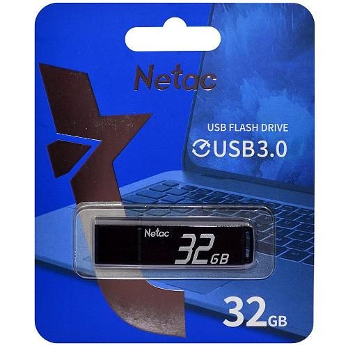 32GB USB 3.0 Flash Drive NETAC U351 черный (NT03U351N-032G-30BK)