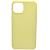 Чехол - накладка совместим с iPhone 13 (6.1") "Soft Touch" светло-желтый /без лого/