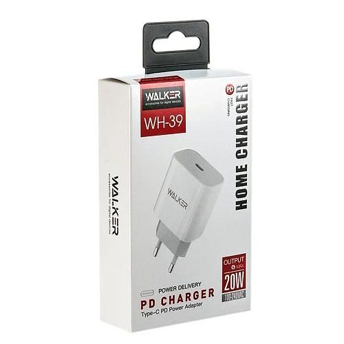 СЗУ USB-С 3,0А (TYPE-C, PD, 20W) WALKER WH-39 белый