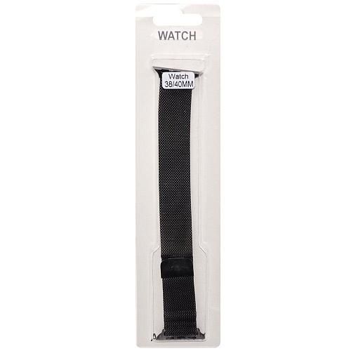 Ремешок совместим с Apple Watch (38/40/41 мм) металлический темно-серый
