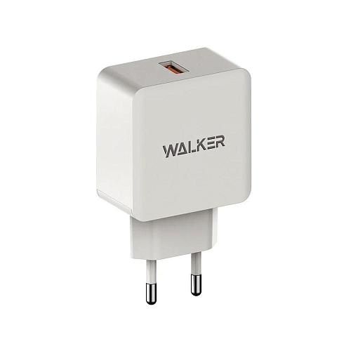 СЗУ USB 2,4A (1USB, QC 3.0) WALKER WH-25 белый