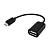 Кабель USB OTG - micro USB WALKER черный
