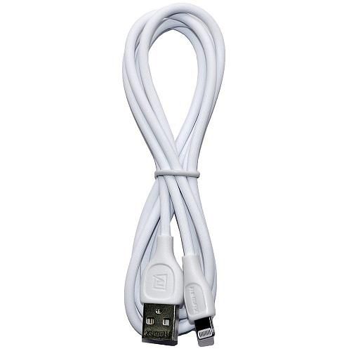 Кабель USB - Lightning 8-pin REMAX Lesu Pro RC-160i круглый белый (1м) /2,1A/