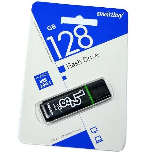 128GB USB 3.0 Flash Drive SmartBuy Glossy темно-серый (SB128GBGS-DG)