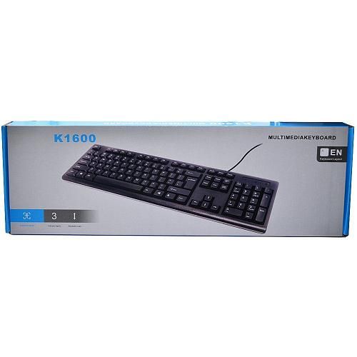Клавиатура проводная K-1600 черный