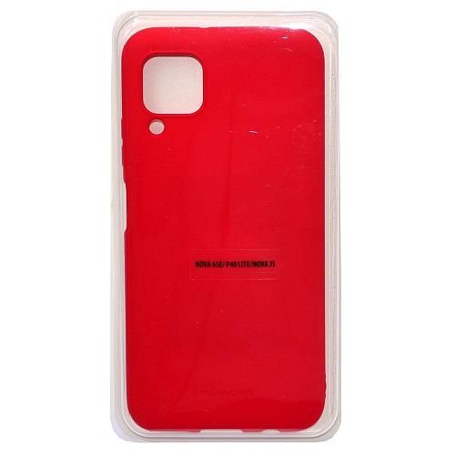 Чехол - накладка совместим с Huawei P40 Lite MOLAN CANO Jelly силикон красный