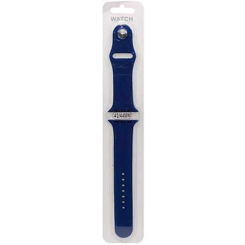 Ремешок совместим с Apple Watch (42/44/45/49 мм) силикон SM синий