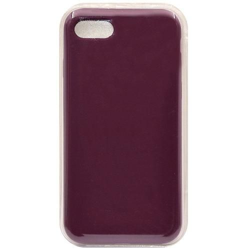 Чехол - накладка совместим с iPhone 7/8/SE "Soft Touch" вишневый 57 /с логотипом/