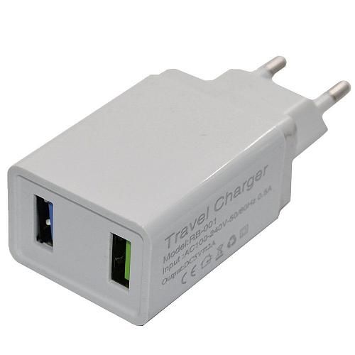 СЗУ USB 2,0А (2USB) RB-001 белый
