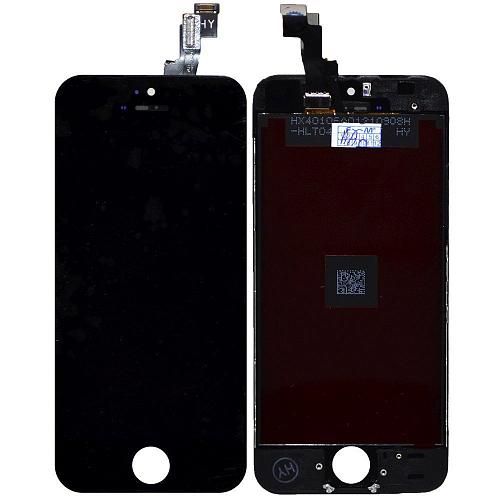 Дисплей совместим с iPhone 5S/SE + тачскрин + рамка черный Shenchao AA