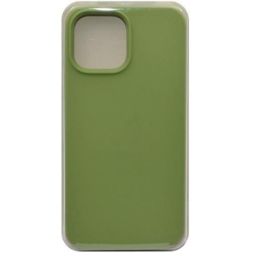 Чехол - накладка совместим с iPhone 13 Pro Max (6.7") "Soft Touch" пыльно-зеленый 1 /с логотипом/