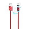 Кабель USB - micro USB YOLKKI Magnetic 01 красный (1м)
