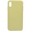 Крышка Soft Touch iPh Xs Max св желт
