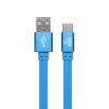 Кабель USB - TYPE-C YOLKKI Trend 01 голубой (1м)
