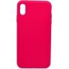 Крышка Soft Touch iPh Xs Max ярк роз