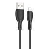 Кабель USB - Lightning  2.4A, 1m  BOROFONE BX86 чер.