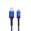 Кабель USB - Apple 8pin lightning YOLKKI Pro 02 синий  (1м)