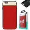 Защитная крышка iPhone 6 Plus (5.5') dotfes G03 пластик красный