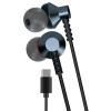 Наушники внутриканальные WALKER H725 (Type-C) серо-зеленый