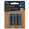 Батарейка AA LR6 алкалиновая  GoPower ULTRA (блистер 4шт)
