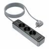 Сетевой фильтр  3USB, 1USB-C, 3PS, 2.4A, 2m  BOROFONE BAC8 черный