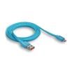 Кабель USB - Apple 8pin lightning WALKER C755 синий (1м)