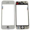 Стекло iPhone 5 + ОСА + рамка белый (олеофобное покрытие) AAA