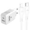 СЗУ+кабель (lightning)  USB(1), USB-C(1), 2.4A, 18W, PD  YOLKKI YH-31L бел.
