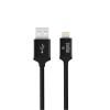 Кабель USB - Apple 8pin lightning YOLKKI Pro 03 черный  (1м)