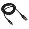 Кабель USB - micro USB WALKER C580 черный (1м)