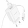 СЗУ+кабель (USB-C)  USB(1), 3A, 25W, PD  BOROFONE BA82A бел.