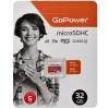 32GB GoPower MicroSDHC б-а