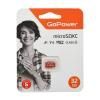 32GB GoPower MicroSDHC UHS-I U3 V10 без адаптера