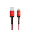 Кабель USB - micro USB YOLKKI Pro 02 красный (1м)