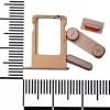 Комплект кнопок iPhone SE (ON-OFF/ VOLUME/ MUTE) розовое золото