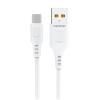 Кабель USB - micro USB DENMEN D01V белый (1м)