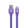 Кабель USB - TYPE-C YOLKKI Trend 01 фиолетовый (1м)