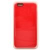 Чехол - накладка для iPhone 66S Silicone Case красный